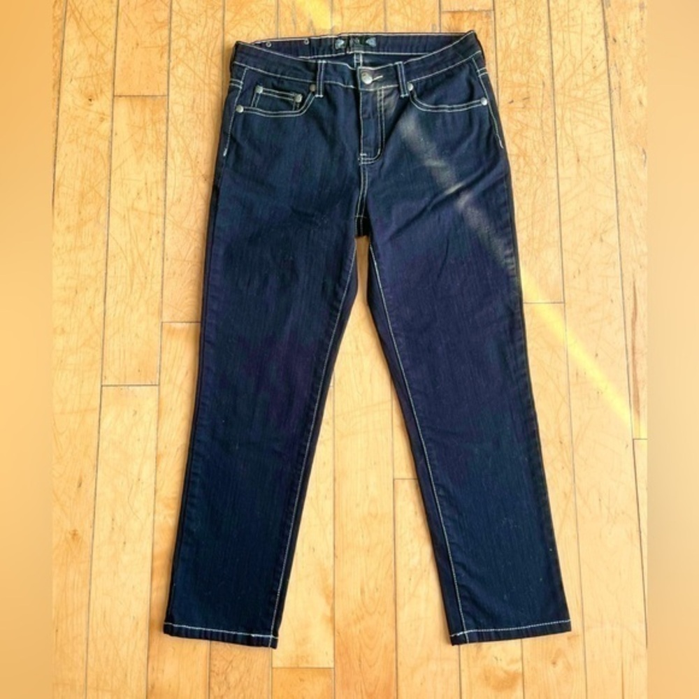 Tru Luxe Jeans Cropped Dark Blue Jeans Size 4